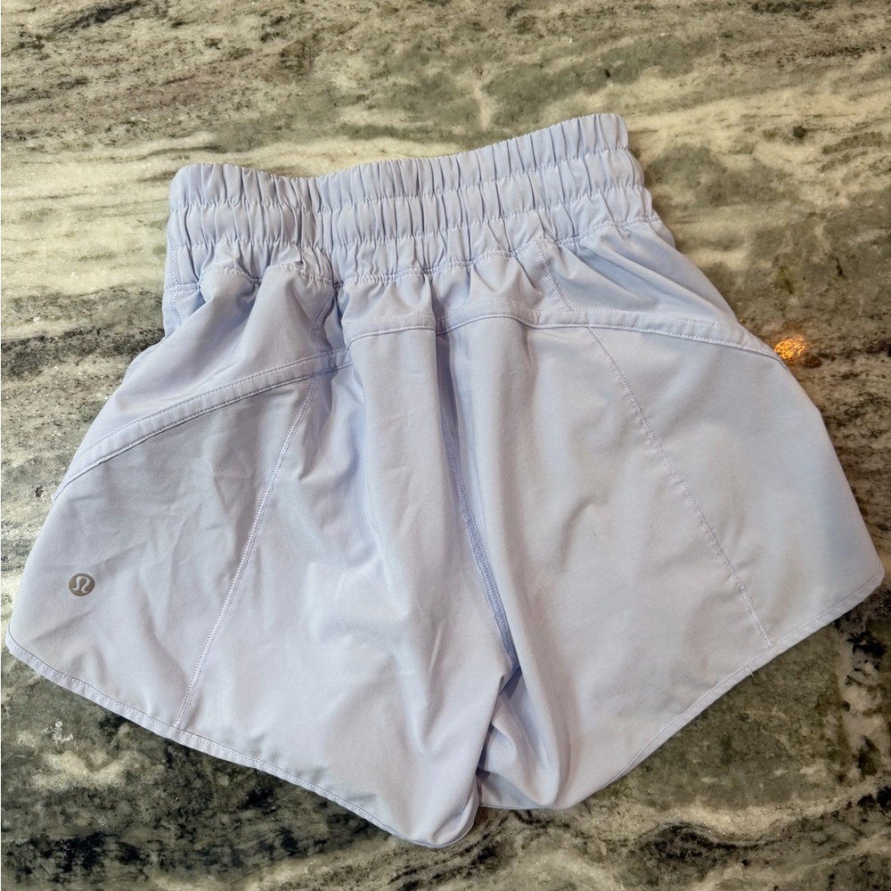 Lululemon Shorts Track That Mid-Rise Lined Short 5"
Blue Linen